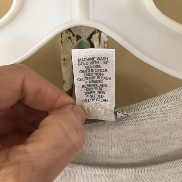 J Jill Sz Small Top cashmere cotton blend Gray long sleeves - Picture 6 of 12